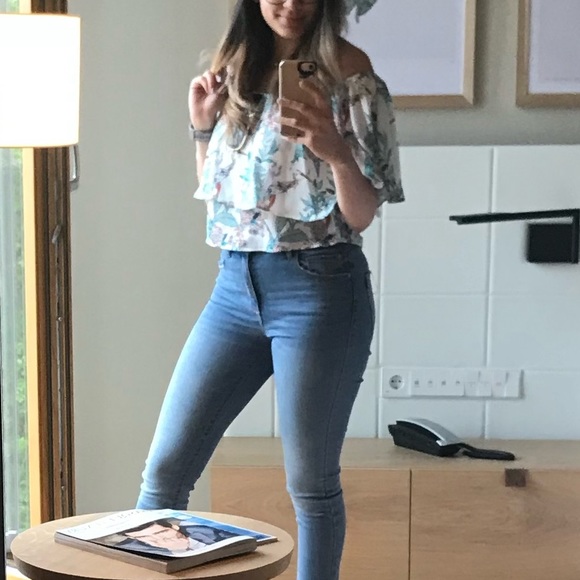 Off shoulder printed top - Picture 4 of 4